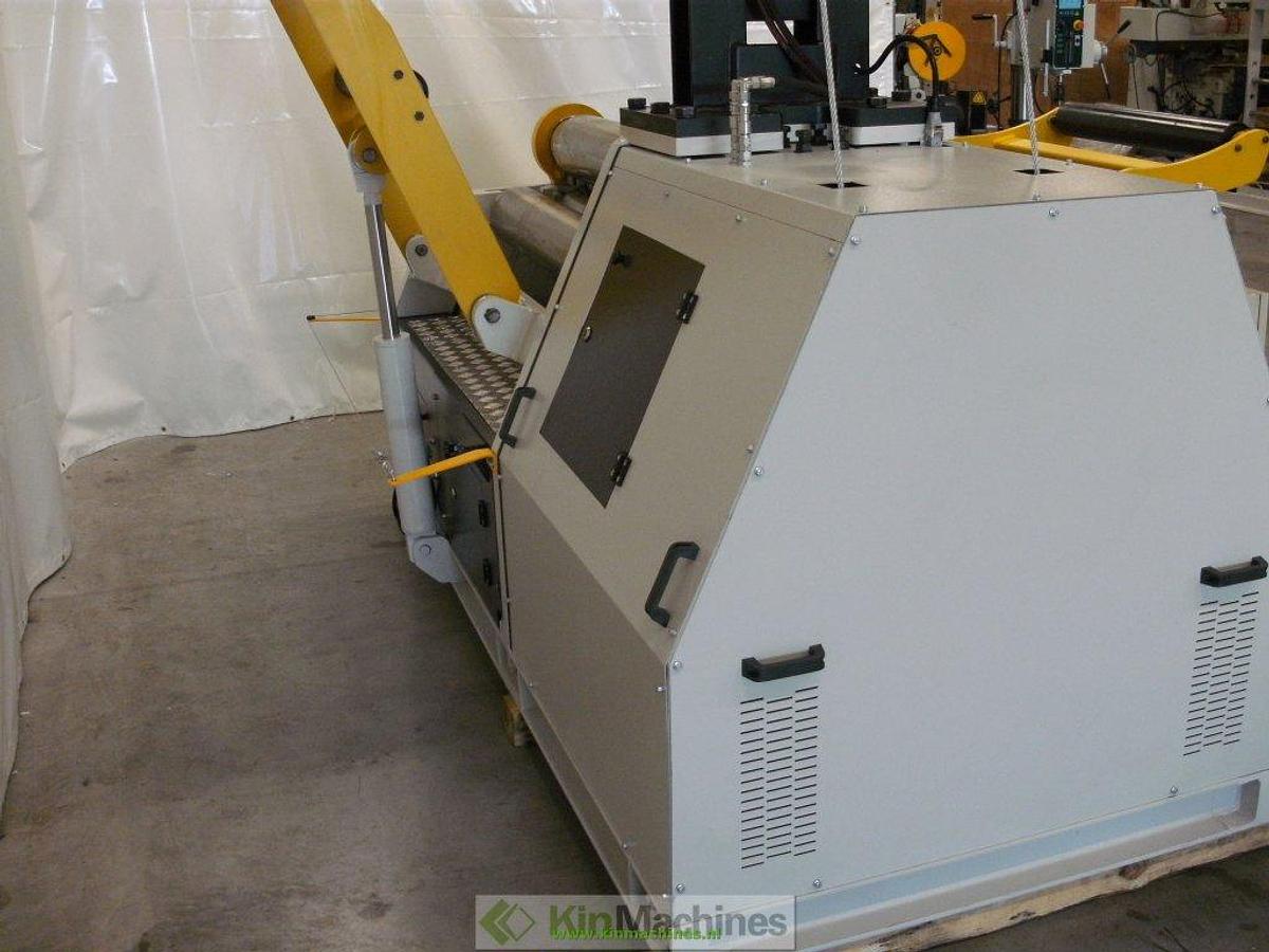 Hydraulische 4-rollen plaatwals KMS 4R HMR 1270×200 + kraan en zijondersteuning