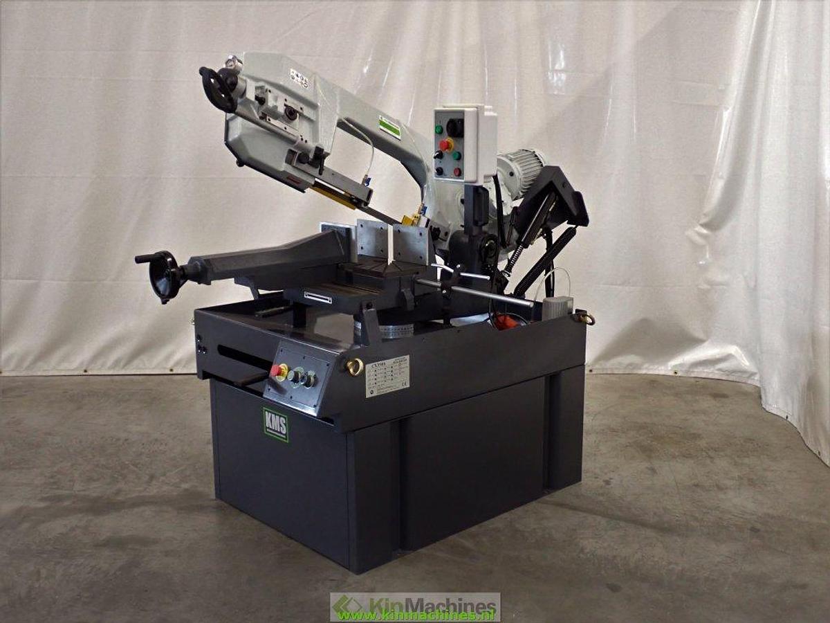 Bandzaagmachine KMS CY-350A, dubbel verstek, 2 zaagsnelheden, Capaciteit Ø 270 mm