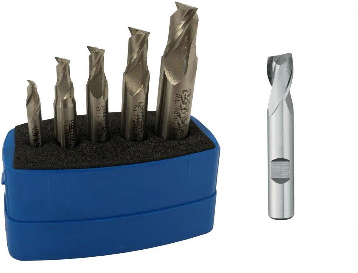 Set of Carmon HSS-CO8 keyway cutters 2-cutters