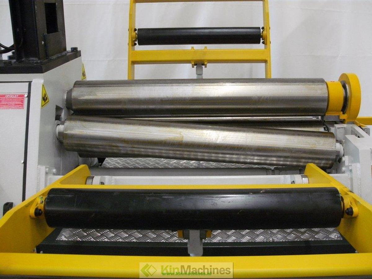 Hydraulische 4-rollen plaatwals KMS 4R HMR 1270×200 + kraan en zijondersteuning