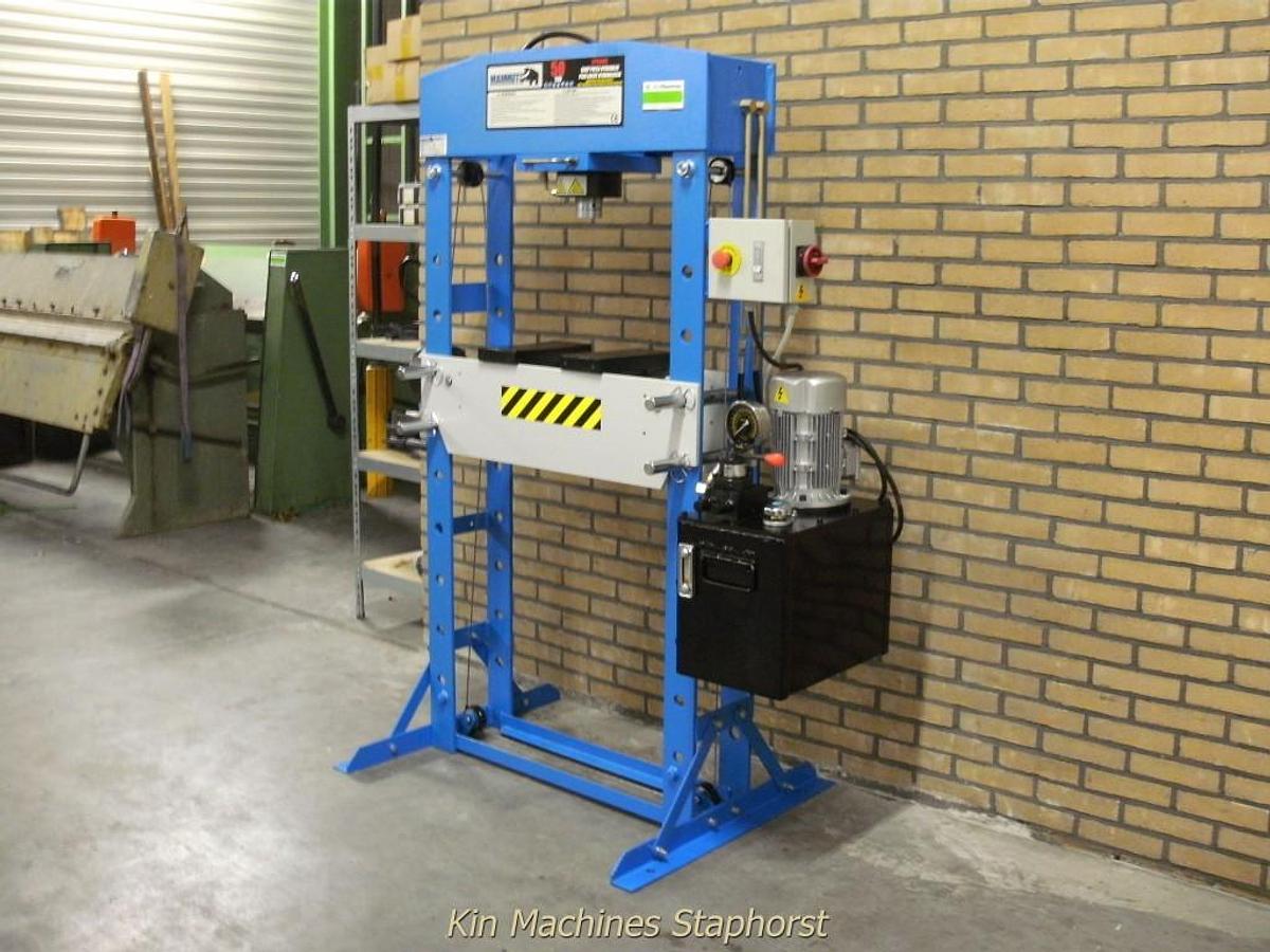 Workshop press electric with hand winch Mammuth 50 Ton