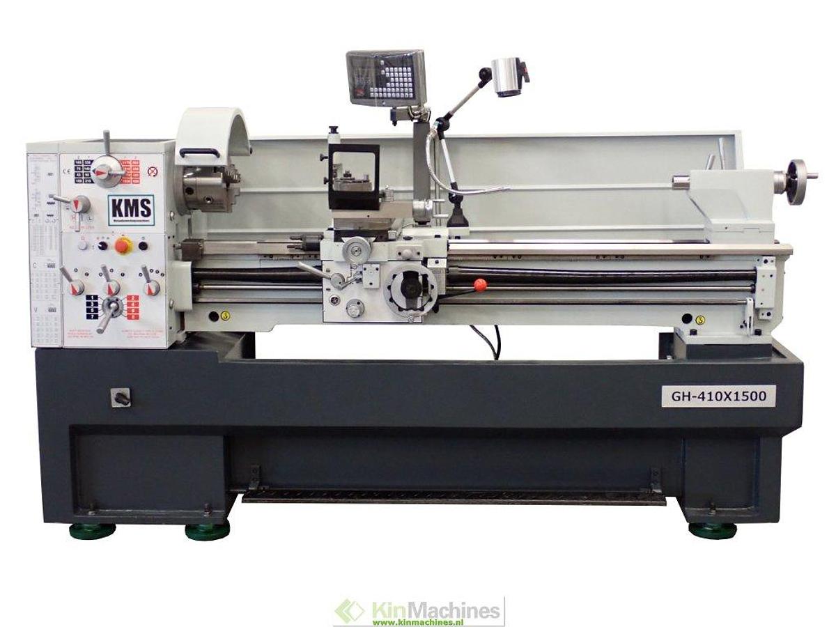 Lathe KMS GH-410 with digital readout. Cap.: Ø410 x 1500 mm.