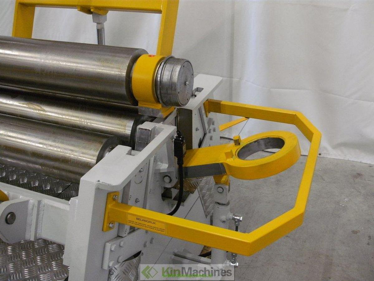 Hydraulische 4-rollen plaatwals KMS 4R HMR 1270×200 + kraan en zijondersteuning