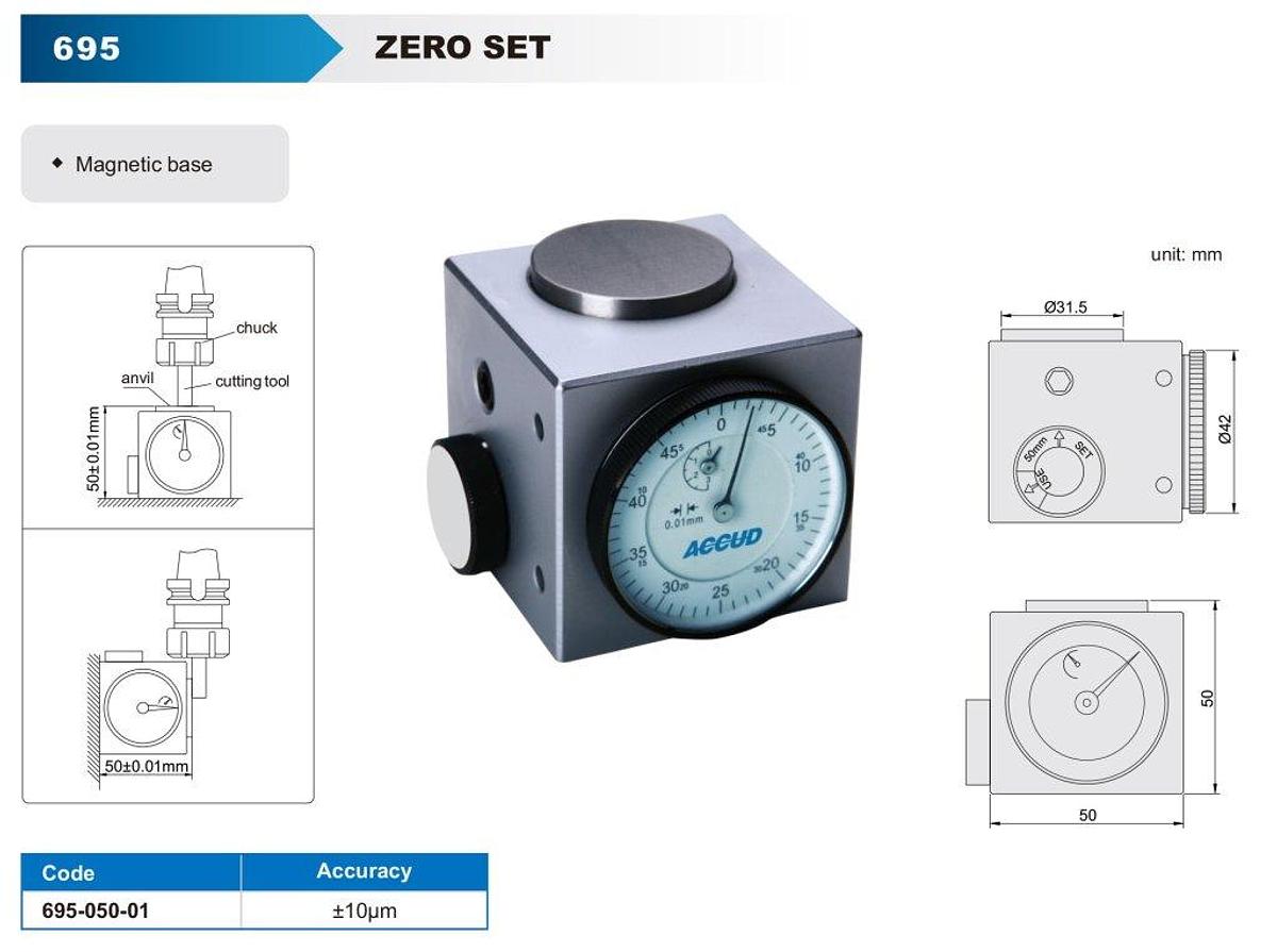 Nulpuntinstelapparaat met magneetvoet | ACCUD