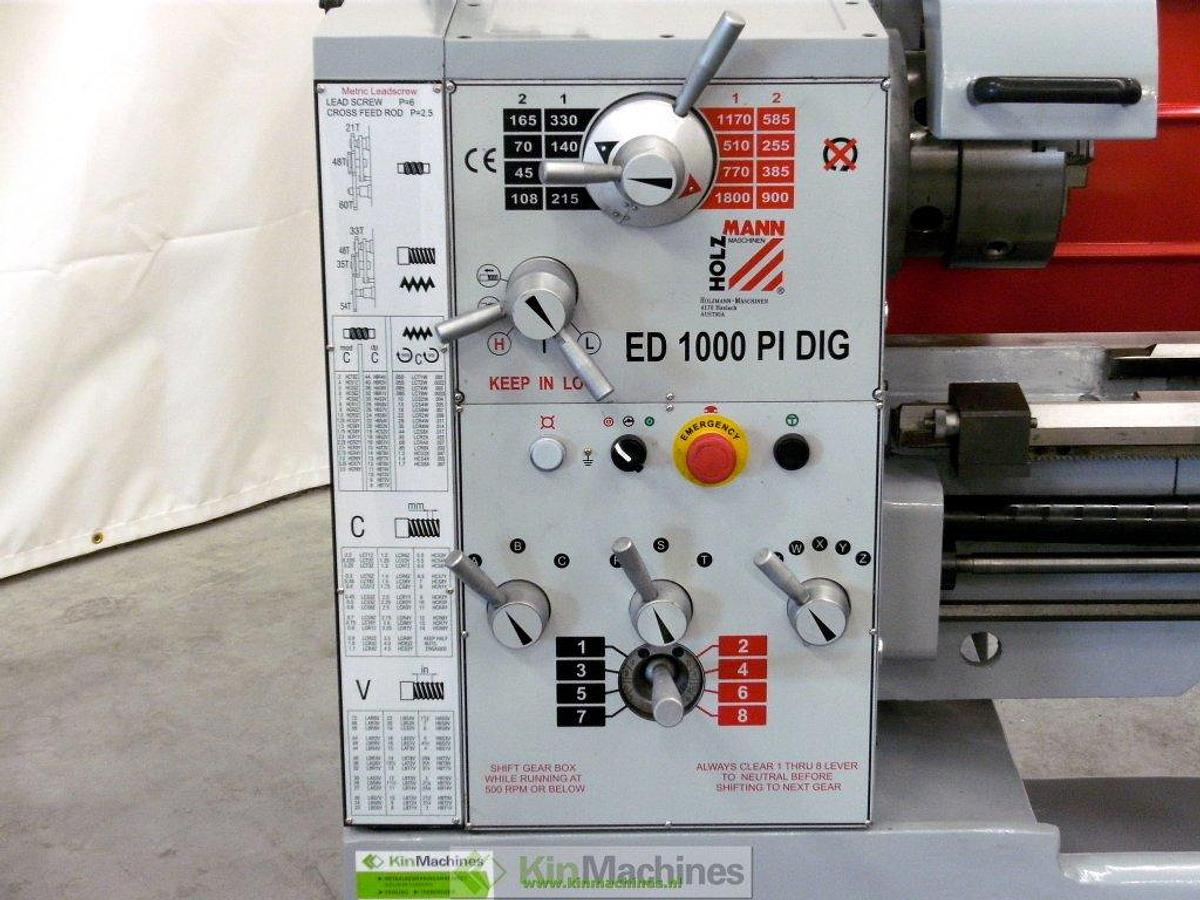 Draaibank Holzmann ED1000PIDIG_400V met digitale uitlezing.