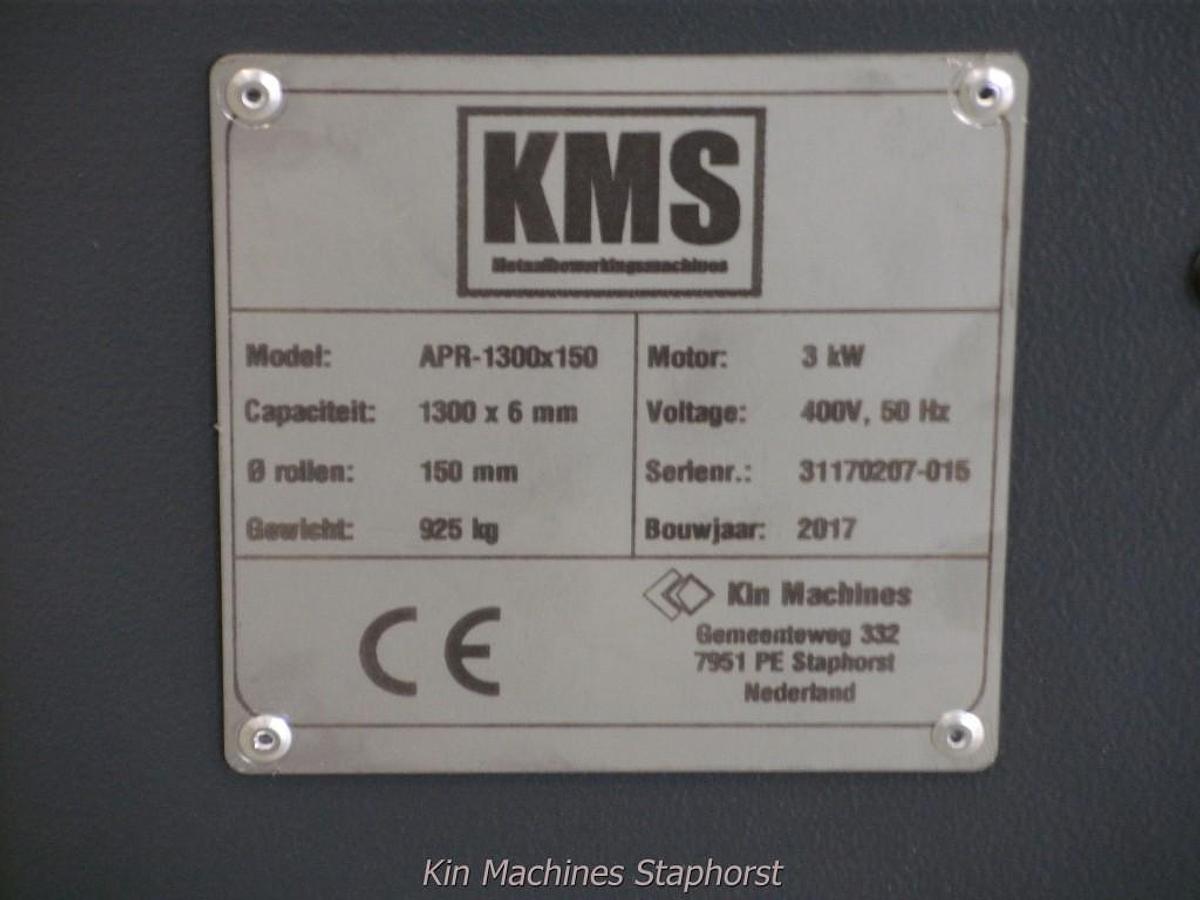Plaatwals KMS APR-1300×150 (6 mm) 3 rollen aangedreven