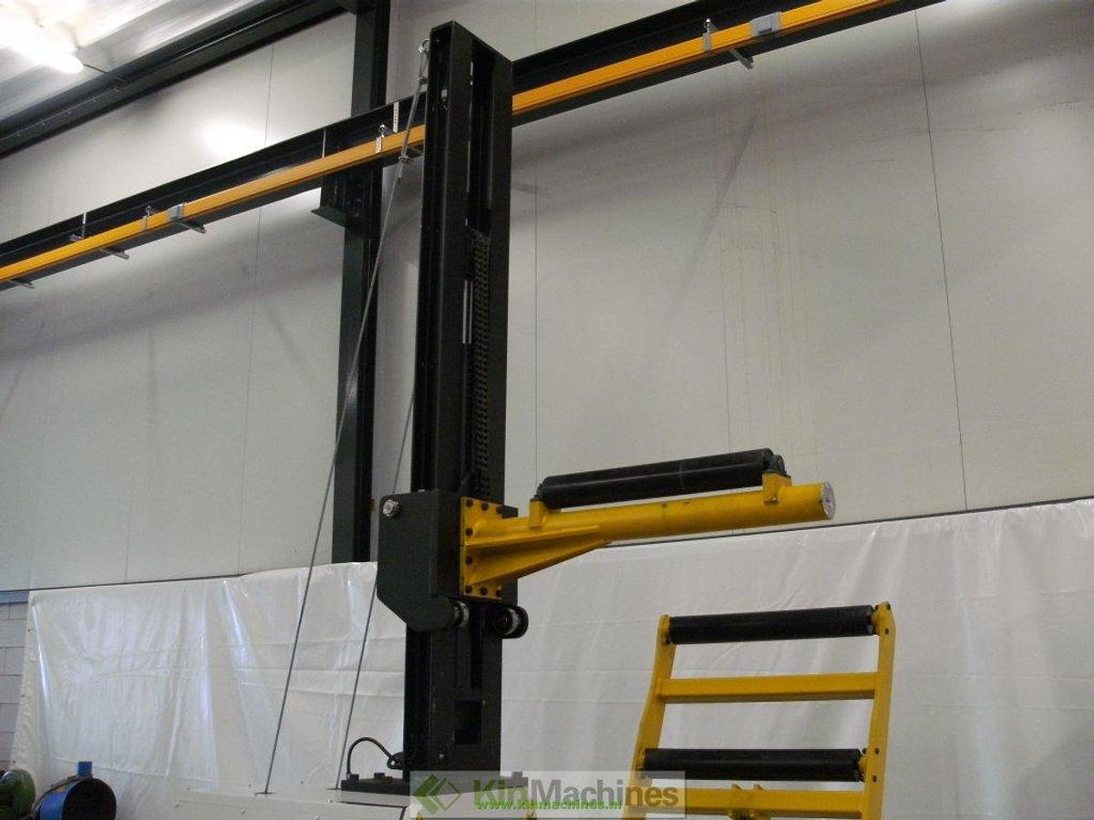 Hydraulische 4-rollen plaatwals KMS 4R HMR 1270×200 + kraan en zijondersteuning