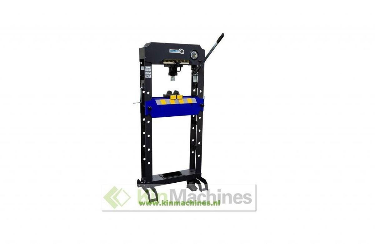 Workshop press / bearing press Mammuth 30 Ton, manual + pneumatically operated.