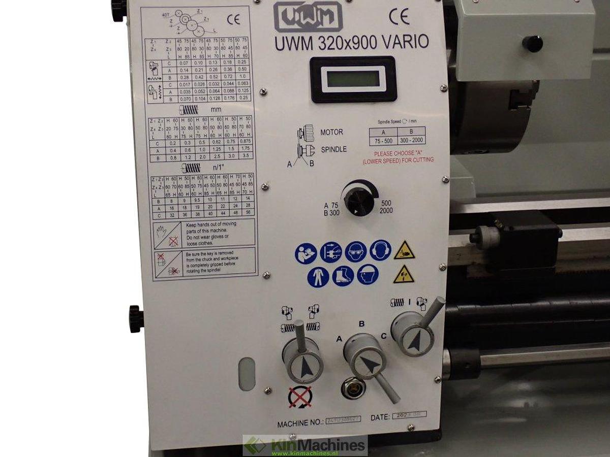 Draaibank UWM 320×900 met variabel toerental