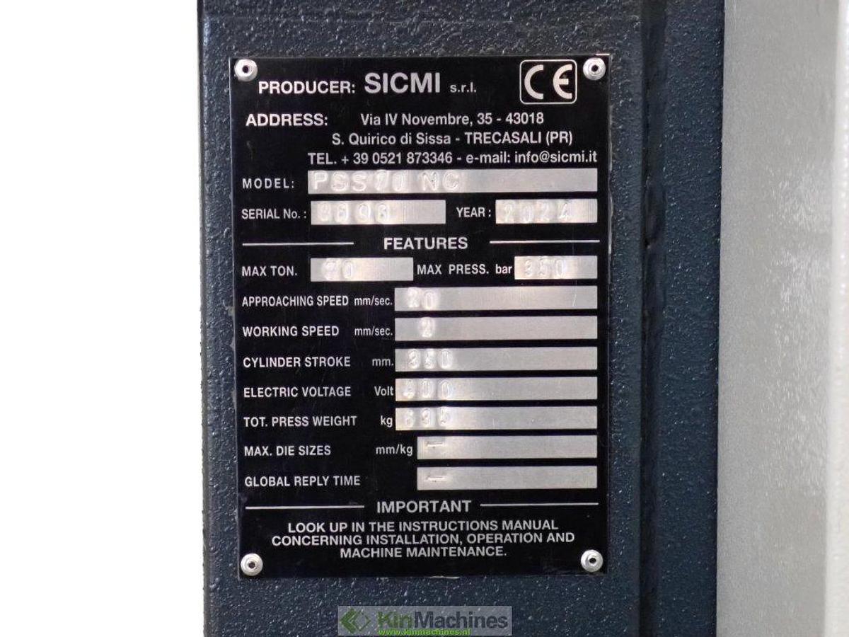 Hydraulische pers | Werkplaatspers | Sicmi PSS NC 70