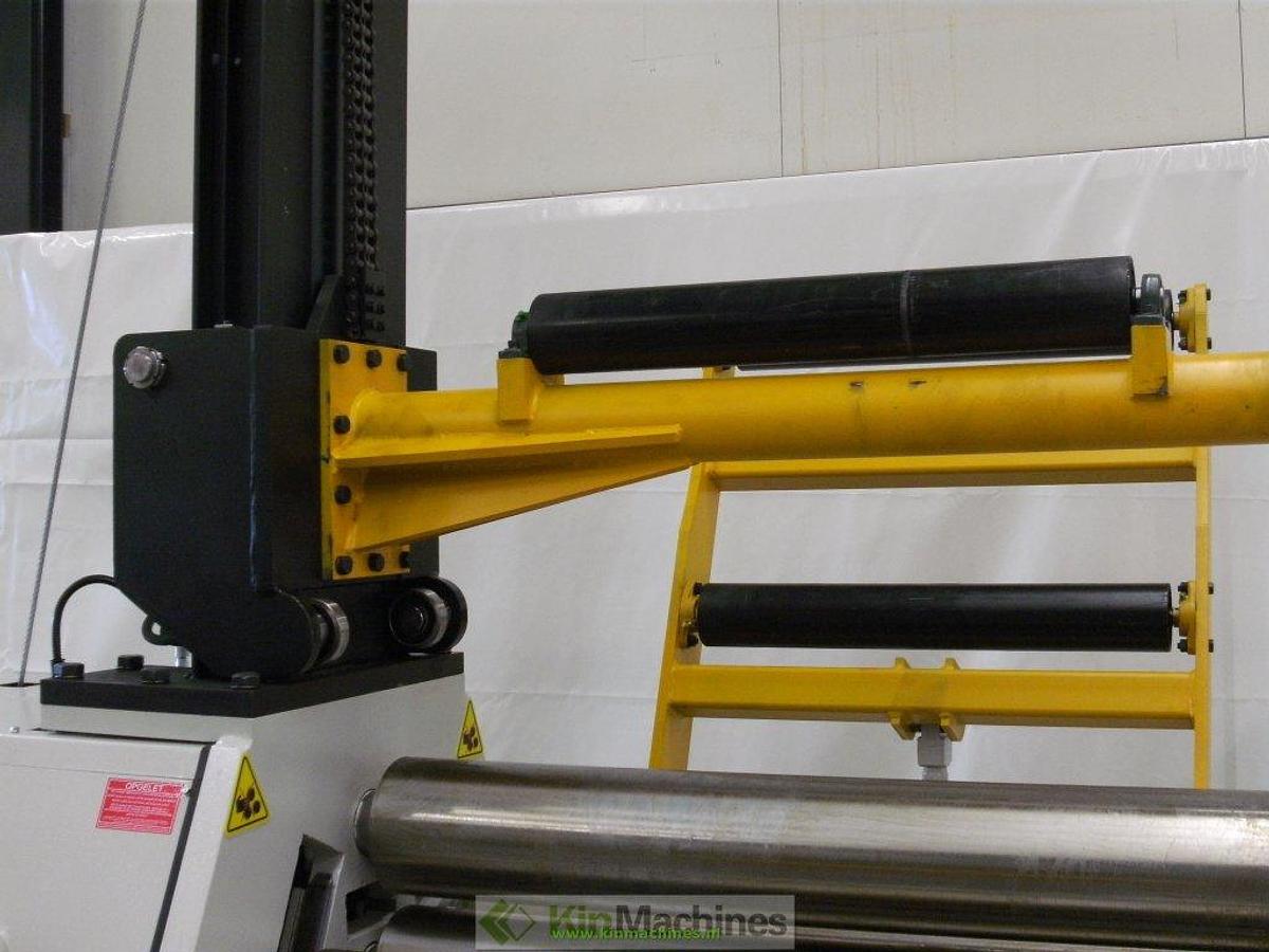 Hydraulische 4-rollen plaatwals KMS 4R HMR 1270×200 + kraan en zijondersteuning
