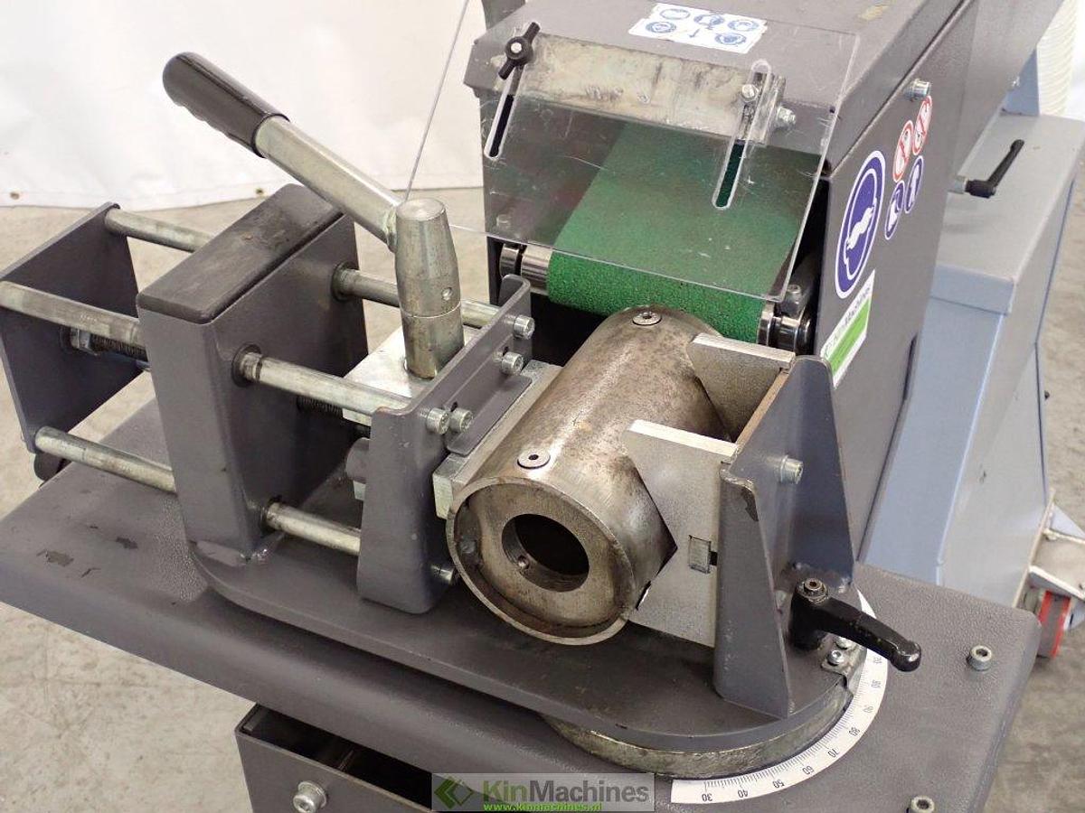 Used Grit by Fein: belt sander GI 150 2H on stand GIBE + Pipe notcher GIR