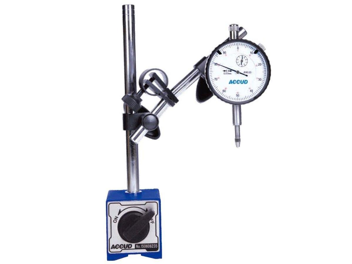 Measurement set: Magnetic tripod + analog clock 0-10 mm | ACCUD