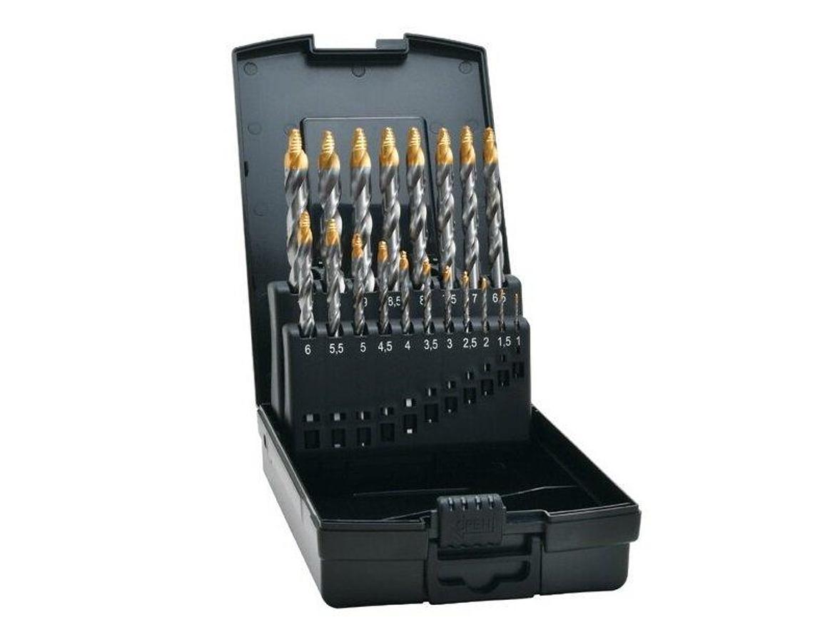 HSS Advancedline Spiral drill bit set with special STEP technology.