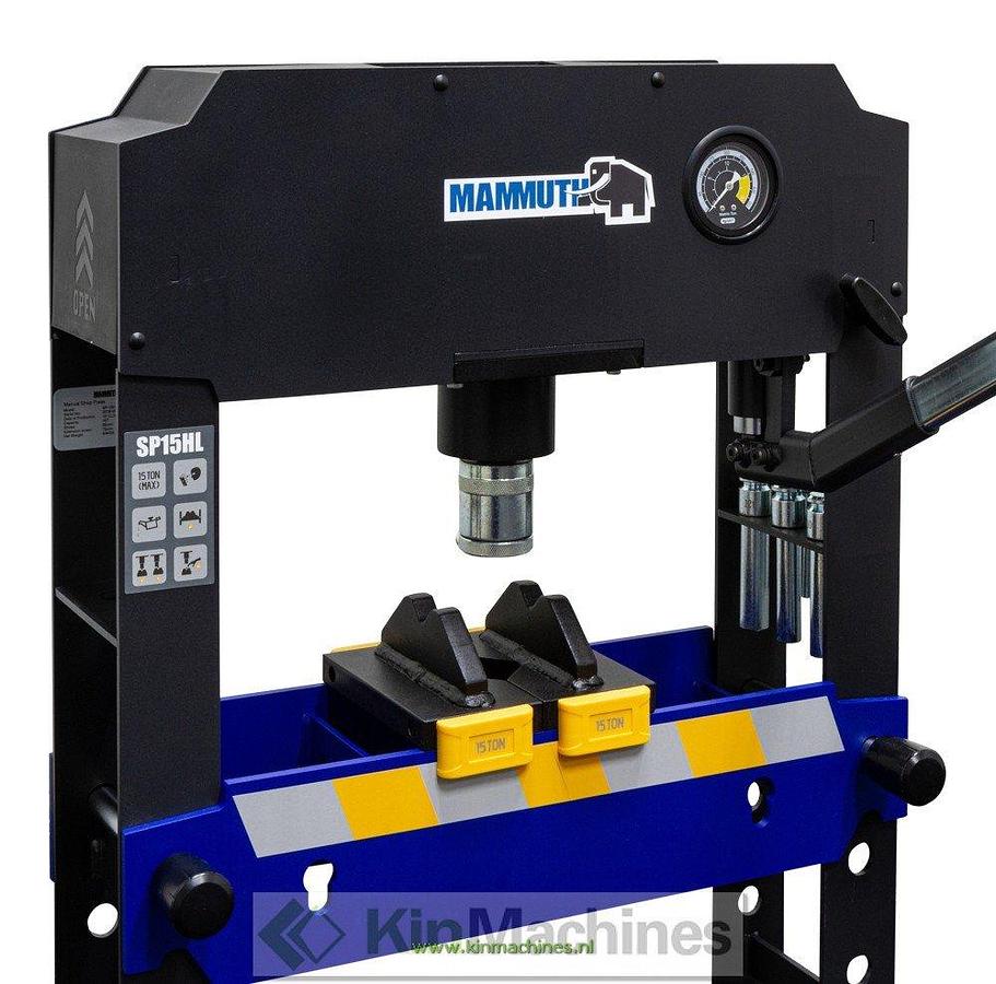 Werkplaatspers Mammuth 15 Ton handbediend (tafelmodel)
