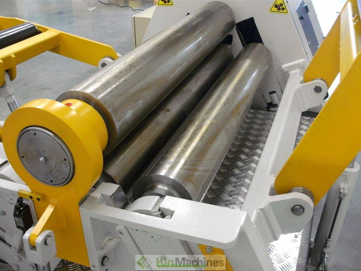 Hydraulische 4-rollen plaatwals KMS 4R HMR 1270×200 + kraan en zijondersteuning
