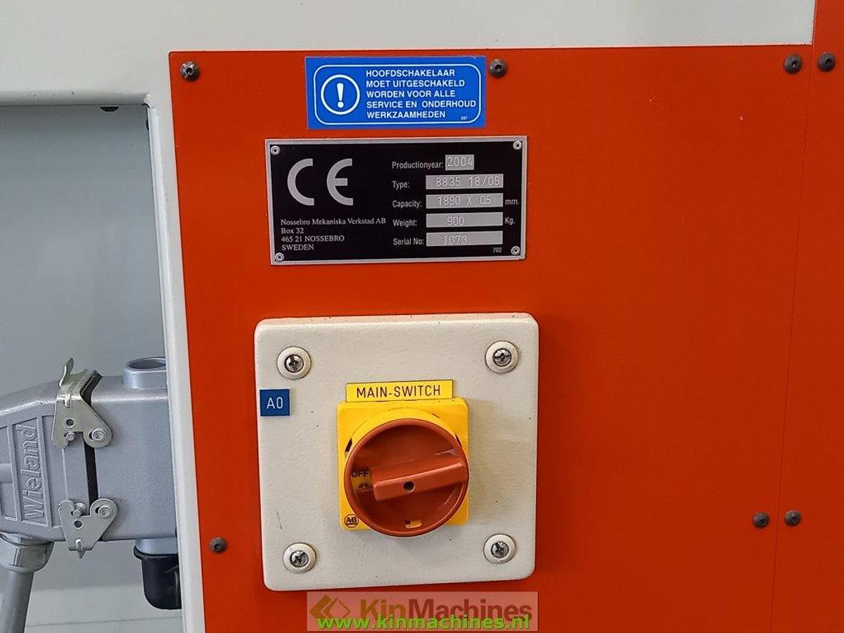 Gebruikt CNC | Plaatwals | Luna 8835 18/05 | Capaciteit 1890 x 0.5 mm