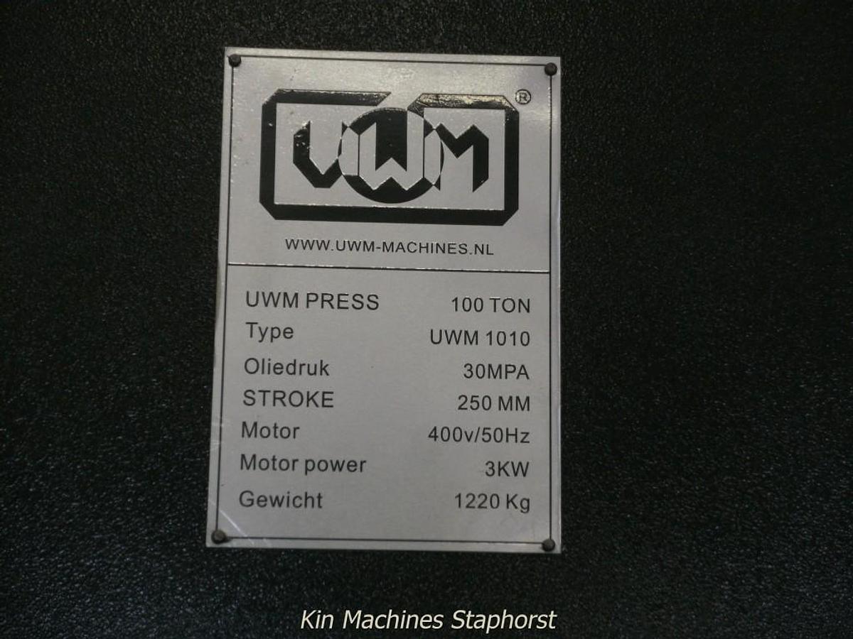 Werkplaatspers 100 Ton (Met kantbankinrichting)