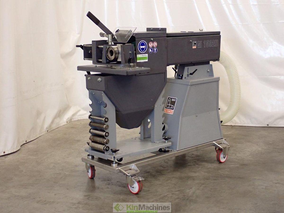 Used Grit by Fein: belt sander GI 150 2H on stand GIBE + Pipe notcher GIR