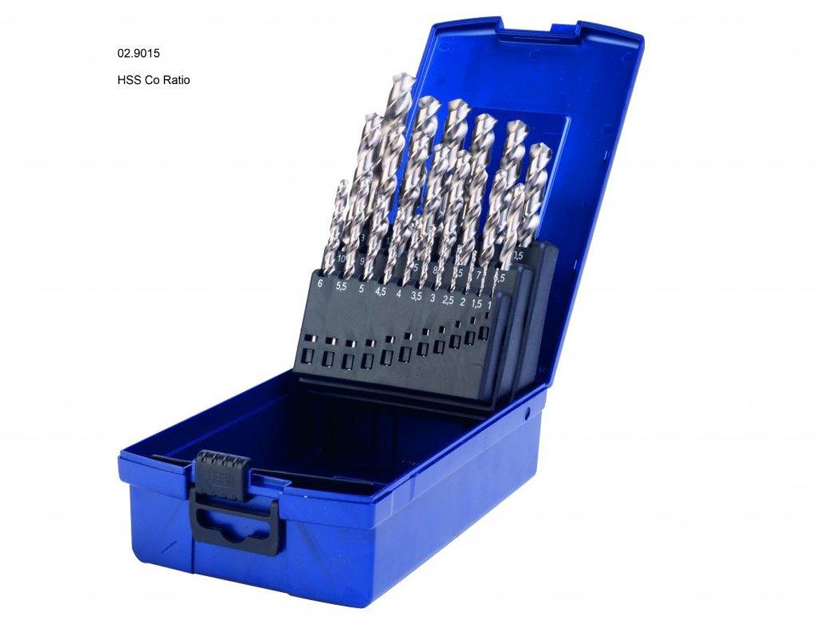 HSS-CO Borenset in kunststof cassette 1 – 13 x 0,5 mm oplopend