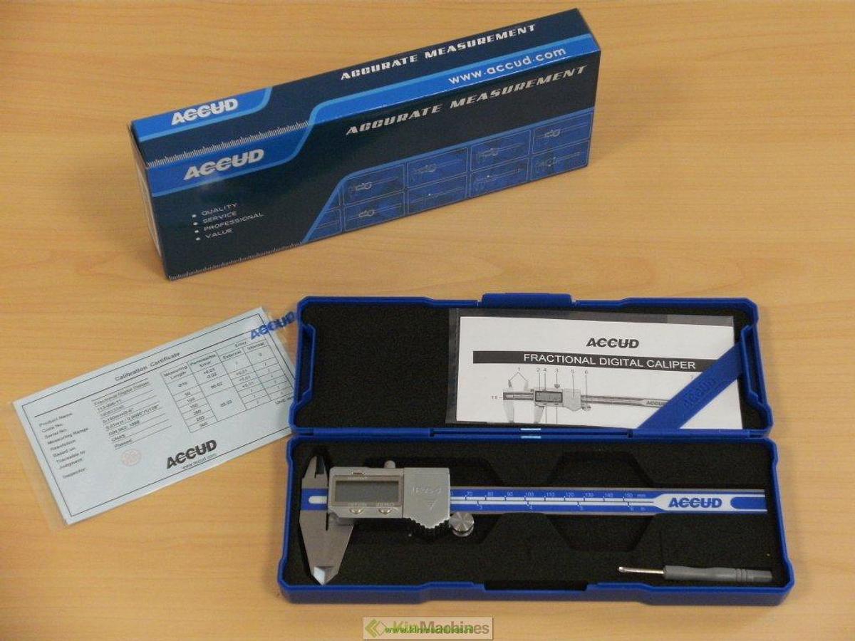 Digitale schuifmaat | 0 – 150 mm | IP54 | Fractioneel weergave | ACCUD