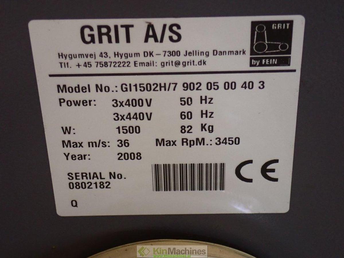 Used Grit by Fein: belt sander GI 150 2H on stand GIBE + Pipe notcher GIR