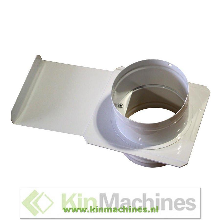 Spacer with shut-off valve Ø100 mm for extraction systems in workshops