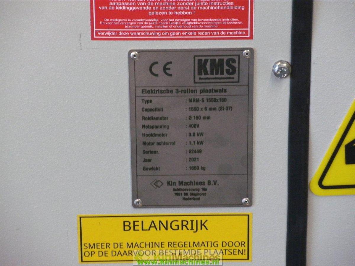 Plaatwals KMS MRM-S 1550×150