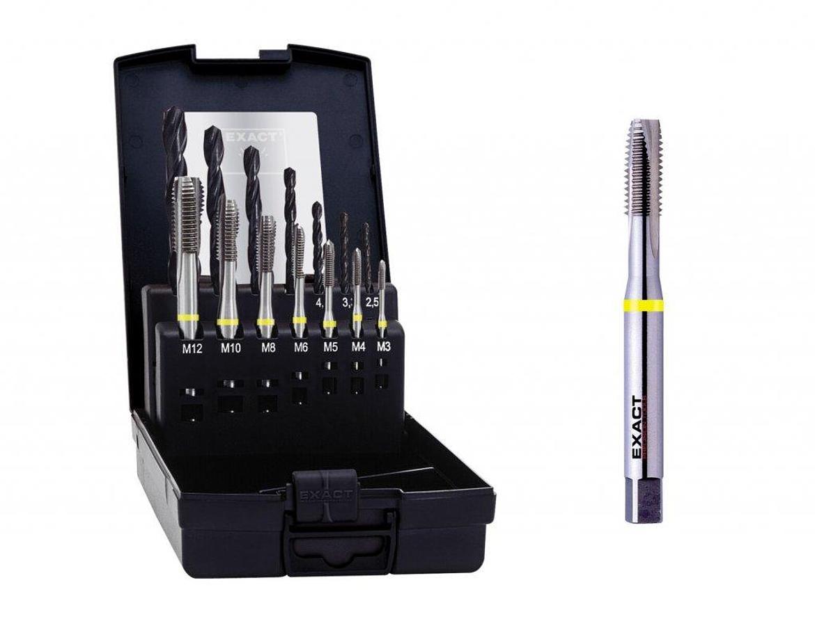 Set Machinetappen + voorboor HSS-Co M3 – M12, Geelring, Staal <800 N/mm2