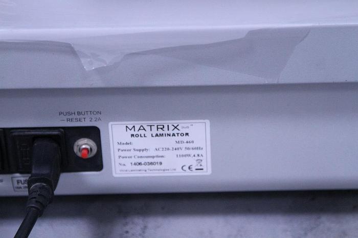 Used MATRIX DUO 460 ROLL LAMINATOR (#1157)