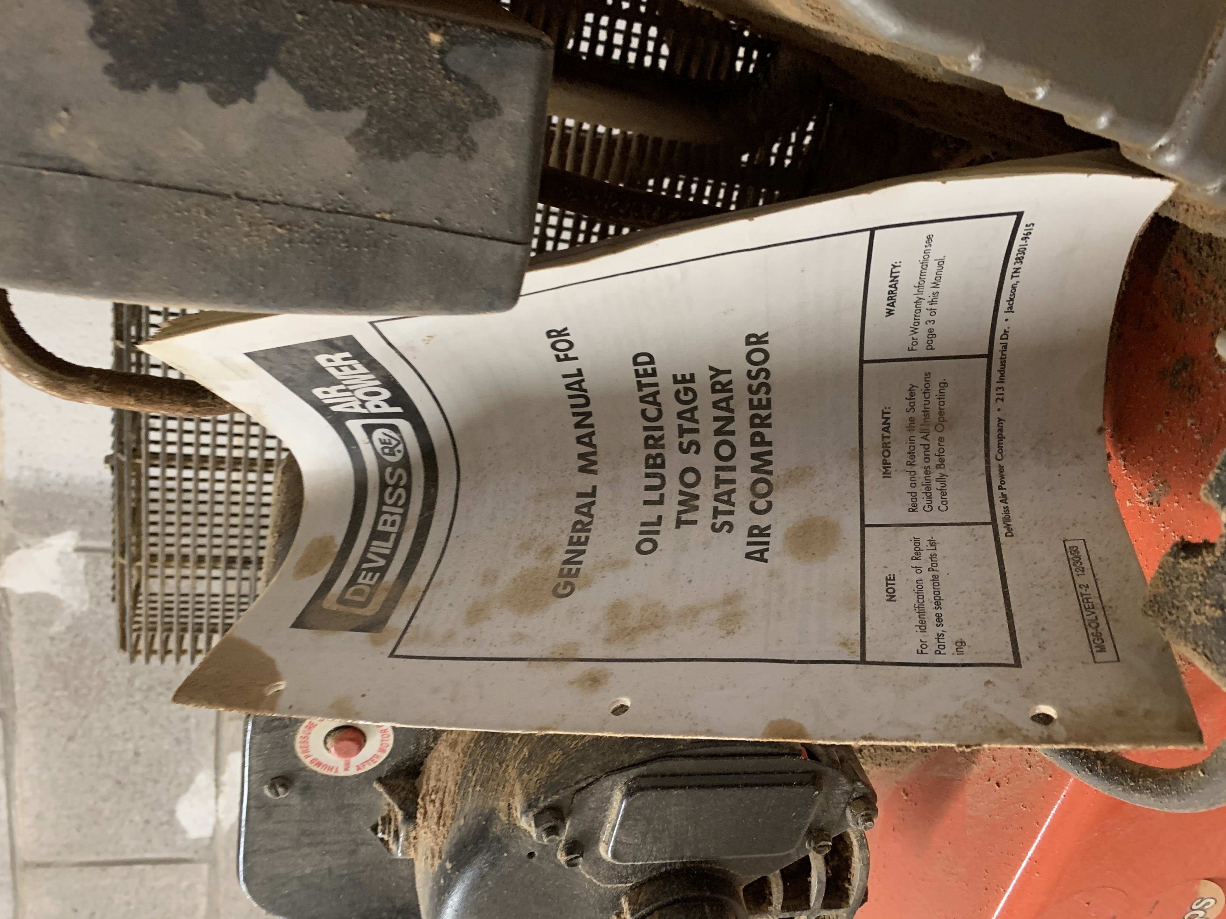 Used 1994 Devilbliss Pro Air II Compressor