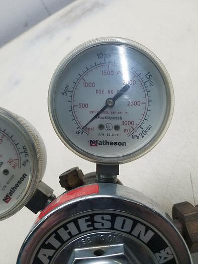 Used Matheson 8L-580 Gas Delivery Pressure Regulator w/Gauges torch ect