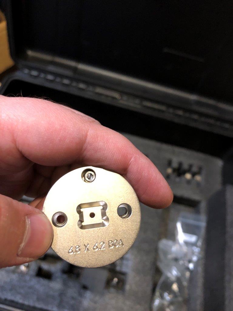 Used DELTA DE8000 6.8 x 6.2 eMGA Test Handler Change Kit