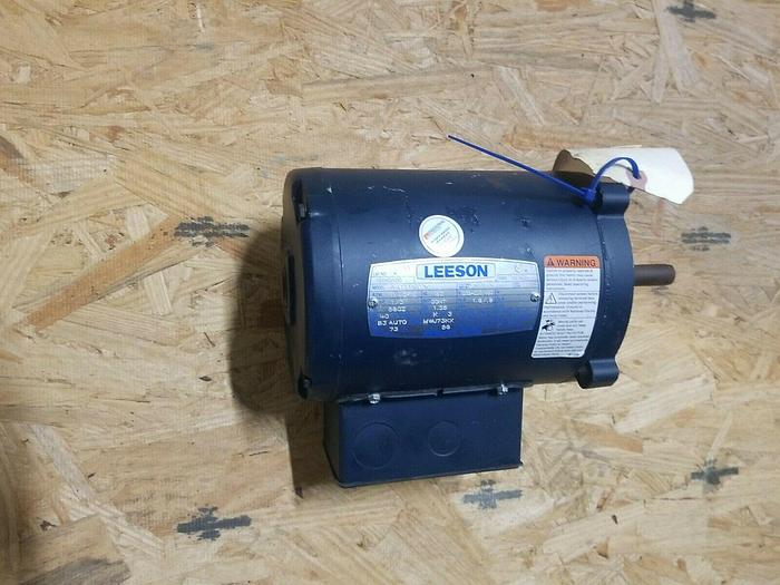 Used Leeson A4T11NC3C Motor 1/3 hp 230/480