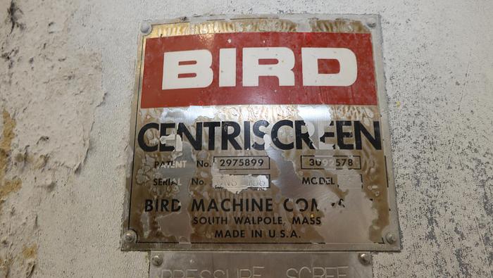 Used Bird Model 18 Pressure Screen #44654