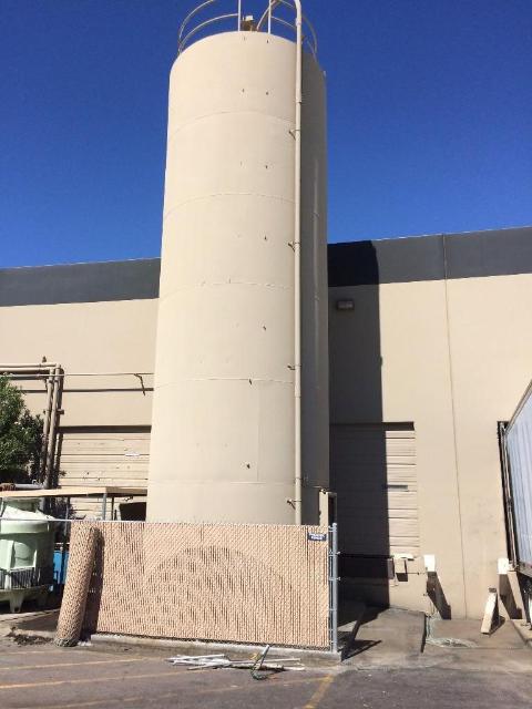 Used 140,000 lb. x 3,000 cu. ft. Vertical Steel Silo
