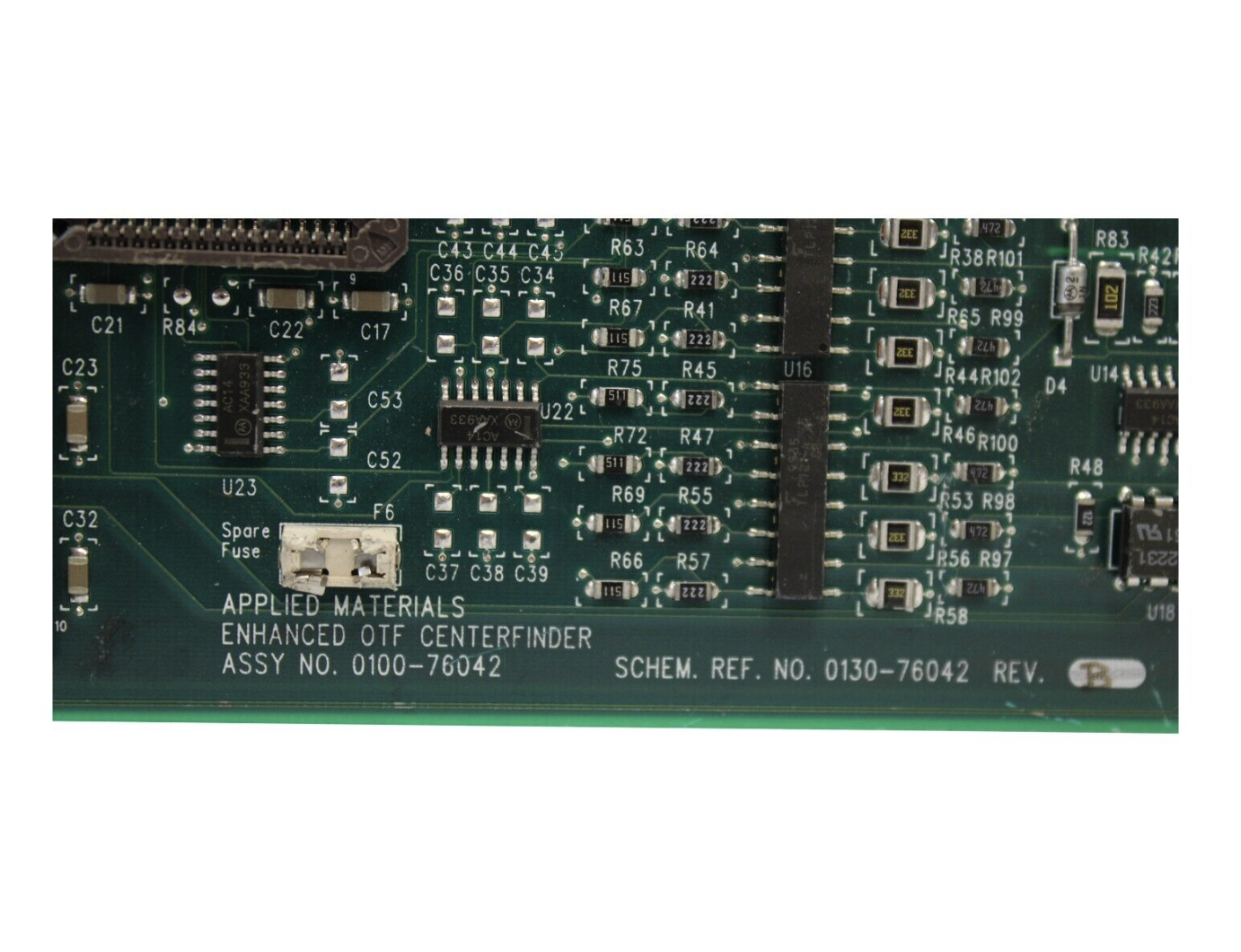 Used AMAT 0100-76042 REV B APPLIED MATERIALS ENHANCED OTF CENTERFINDER ASSEMBLY