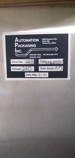 Usado API   APB 2000S  collating shrink bundler