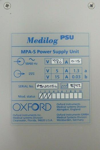 Used Oxford Medilog MPA-S Solid-State MultiParameter Recoder w/ Power Supply & Extras