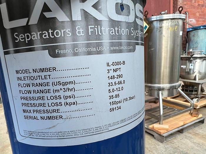 Used Filter, Water, VRTX, Pumps, Separator, Cooling Towers #S744746