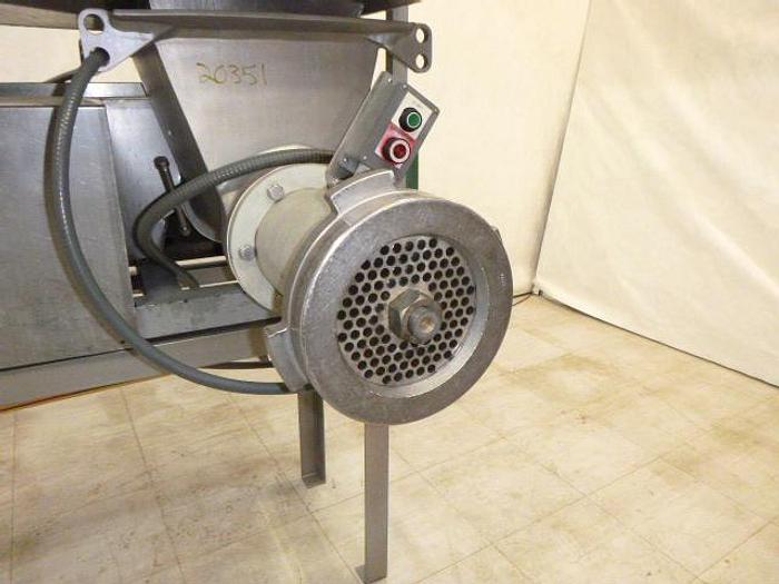 Used Weiler Grinder;  Md#868;  Side-Mount, Stainless Steel Hopper