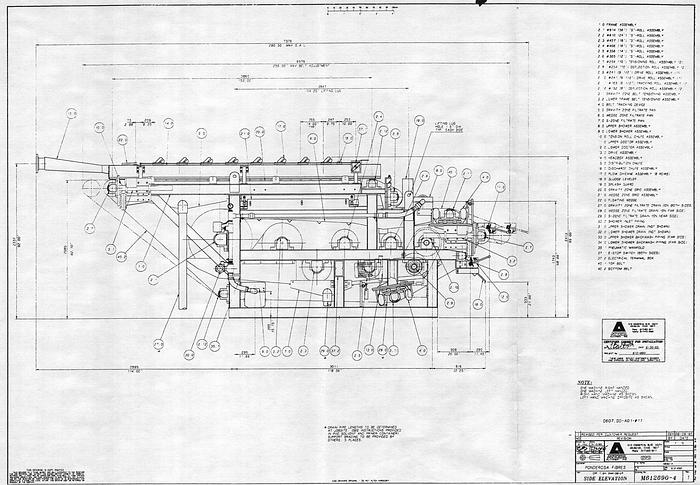 Used Andritz CPF1.0SMX-58-LP9506 Twin Wire Belt Press With Gravity Table, 1 Meter, Includes Variable Speed Drives, Plc And Conveyors, Construction Is Hot Dipped Galvenized #27132