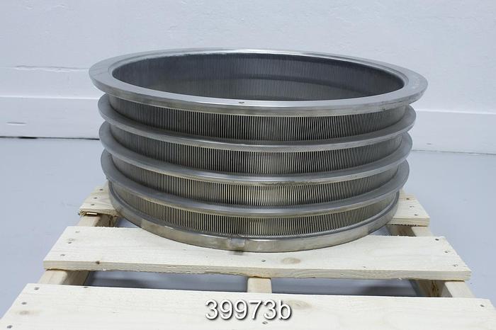 Unused Black Clawson 12P Screen Basket, Slots .014" Unused #39973