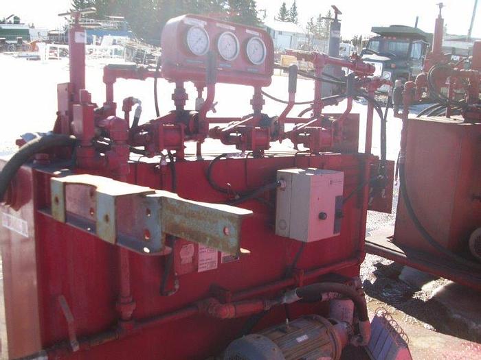Used Shop Built 3 Station Closing Unit / Accumulator