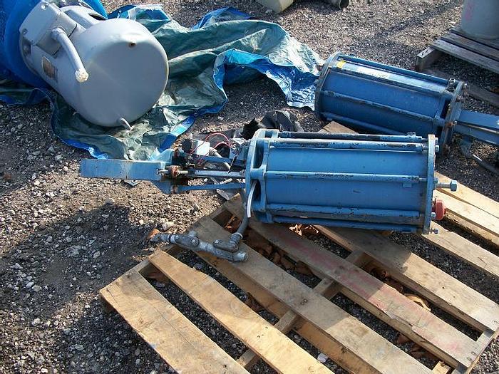 Used Used DEZURIK 8" pneumatic 316 stainless steel knife gate valve