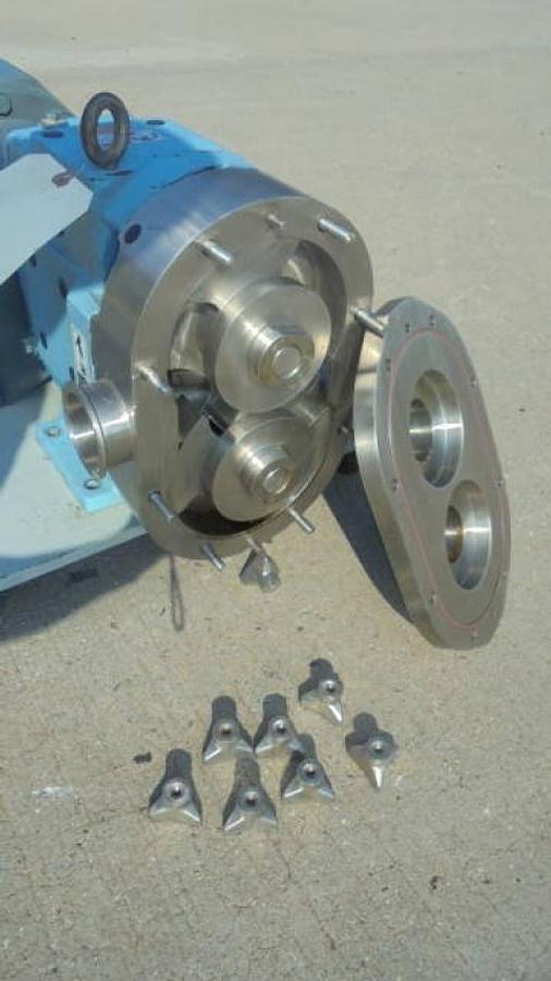 Used Waukesha 60U1 Stainless Steel Positive Displacement Pump, 5 HP