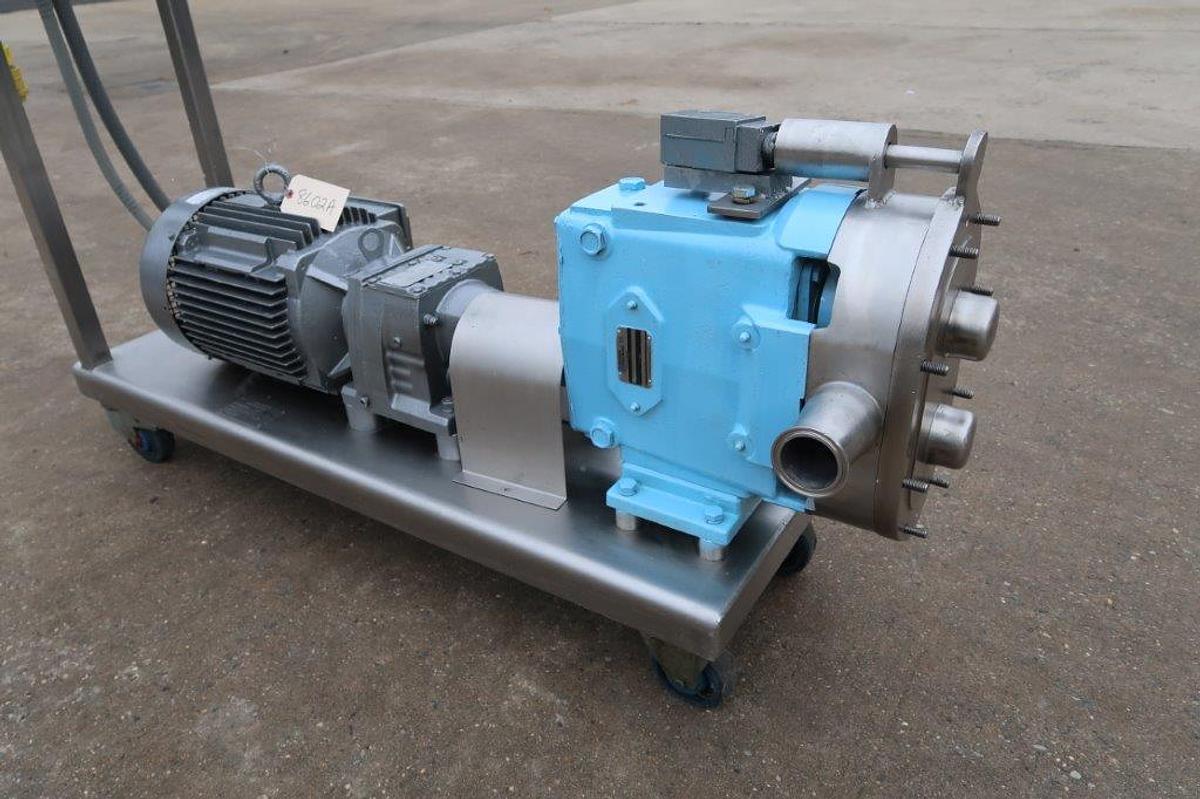 Used Waukesha 060 U1 Positive Displacement Pump, 10HP Variable Speed