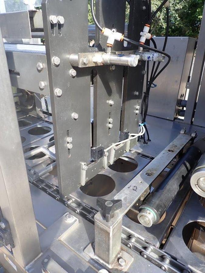 Used Holmatic PR-2 Dual Lane Cup Filler/Sealer/Overcapper, 4-1/2 Inch Diameter Tooling