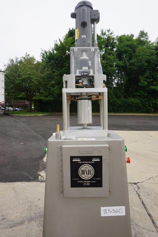 Used Dixie UD-AL Heavy Duty Can Closing Machine, 401 and 502 diameter parts