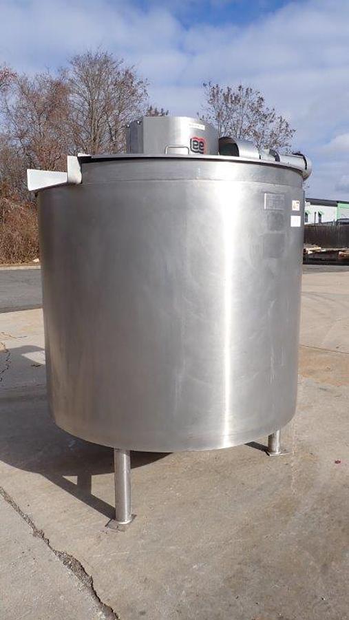 Used 500 Gallon Lee SS Double Motion Kettle, 90 PSI Jacket